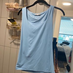 Zara basics blue tank sz M